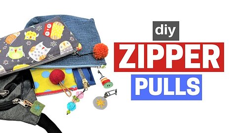 Make Your Own Zipper Pulls | Simple Craft Tutorial