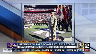 Ravens National Anthem singer resigns