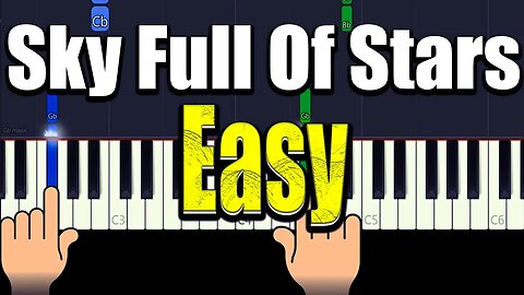 A Sky Full Of Stars - Easy Piano Tutorial + Music Sheets