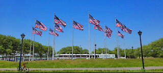 LIBERTY STAE PARK, 13 FLAGS FLYING