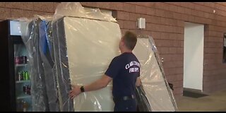 Local fire stations receive mattresses