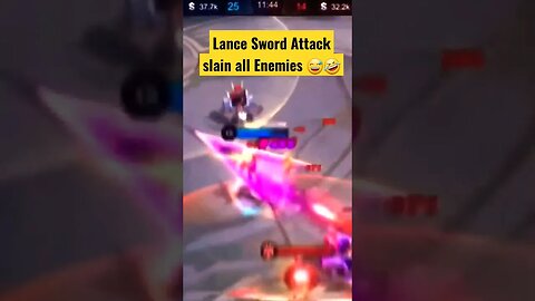 Lance Sword Attack slain All enemies #mobilelegend #mlbb #lancelot #razimaruyama