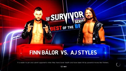 WWE Survivor Series WarGames 2022 AJ Styles vs Finn Balor