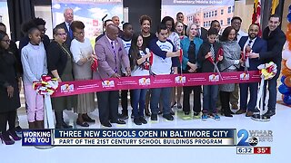 Ribbon cutting held for 3 new Baltimore City elementary/middle schools