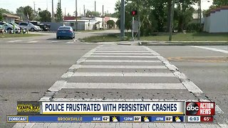 Law enforcement frustrated by spike in pedestrian crashes