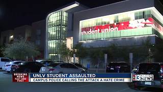 UNLV student victim attacked in hate crime, police say