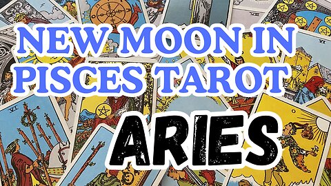 Aries ♈️- You are unique! Pisces New Moon 🌑 Tarot reading #aries #tarotary #newmoon #tarotreading