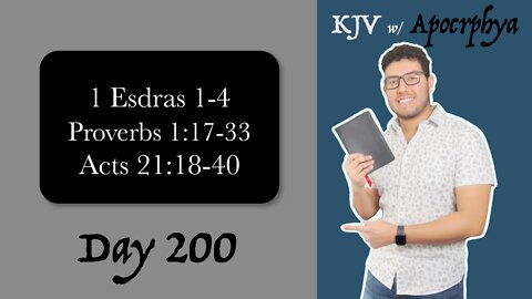 Day 200 - Bible in One Year KJV [2022]