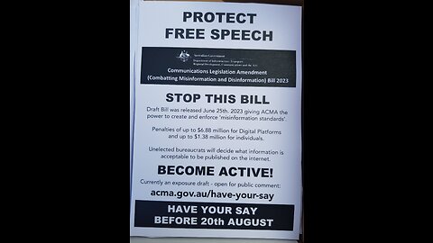 Free Speech - Pamphlets Handout Melbourne - 02 08 2023