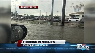 Flooded streets in Nogales