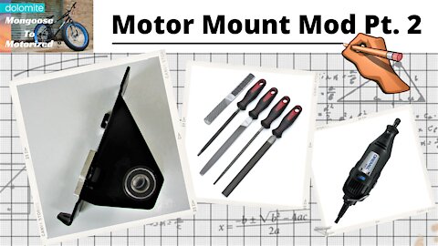 Mongoose To Motorized #8 | Motor Mount Mod Pt 2 - The Grind Continues | Sickbikeparts Shift Kit
