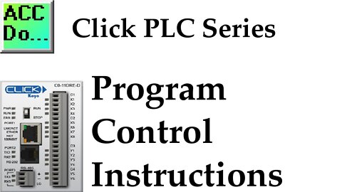 Click PLC Program Control Instructions