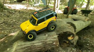 First Run Segment 3c & 4a of the Ultimate Forest Trail Challenge Course 2021 Bronco Traxxas Trx-4