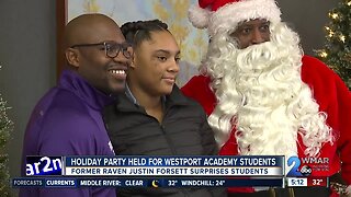 Former Raven Justin Forsett surprises students at Westport Academy