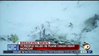 More than 70 people feared dead after plane crashes near Moscow