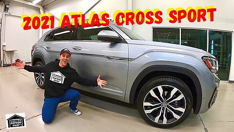 2021 VOLKSWAGEN ATLAS CROSS SPORT V6 SEL PREMIUM R LINE Walkaround & Review - Basil VW