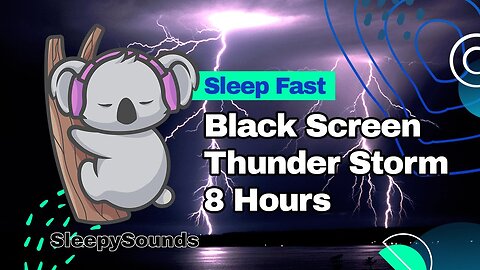 Thunderstorm for a Deep Sleep: Hear the calming sound of a thunderstorm for 8 hours!