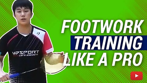 Footwork Training Like a Pro featuring cokcok badminton (Eng Subs)