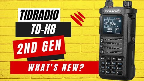 Newly Upgraded TIDRADIO H8 Ham & GMRS Radio : USB-C, Bluetooth Programing
