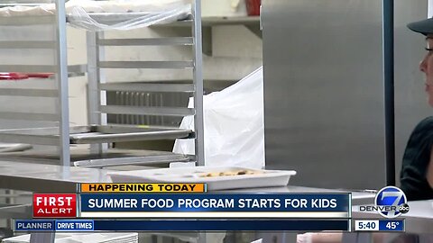 Summer food program starts for kids today
