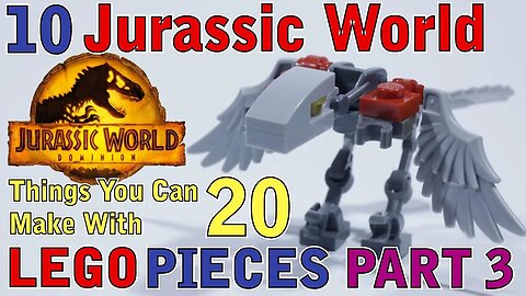 10 Jurassic World things you can make with 20 Lego pieces Part 3