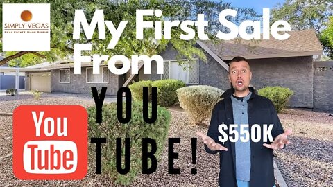 My 1st Real Estate Sale from YouTube!!!