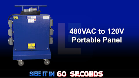 480VAC to 120V Portable Power Distribution Panel