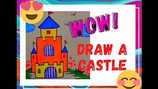 Draw a Castle | How to draw a Castle