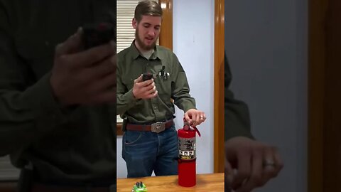 Fire Extinguisher Shoots Flames!