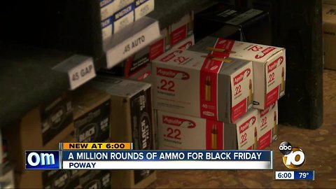 Poway gun store races to sell 1 million rounds of ammo before 2019