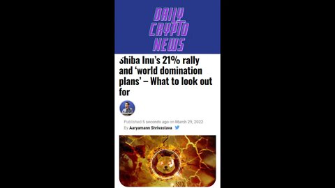 Shiba Inu coin news today 21% rally and ‘world domination plans’