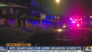 Woman killed during home invasion in northeast Baltimore