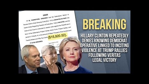 Hillary Clinton Denies Knowing Democrat Operative Linked to Inciting Violence at Trump Rallies