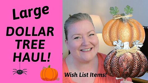 Large Dollar Tree Haul! ~ New Fall & Halloween Items ~ Wish List Items Found! ~ Craft Supplies Haul!
