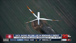 Data shows record use in renewable energy, as climate change impacts winter weather