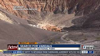 Death Valley park rangers looking for vandals