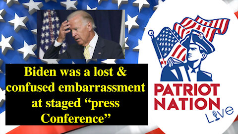 March 25 - Biden Staged Press Conference, Gun Registration, Corrupt DOJ, Race baiter Al Sharpton