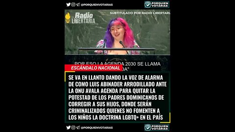 SE VA EN LLANTO DANDO LA VOZ DE ALARMA DE COMO LUIS ABINADER ARRODILLADO ANTE LA ONU AVALA AGENDA