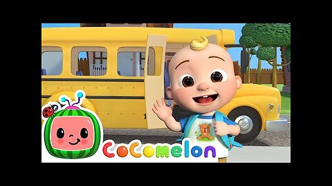 Wheels on the Bus! Classic Nursery Rhymes | CoComelon Animal Time | Animals for Kids.