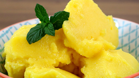 3-ingredient mango sorbet recipe