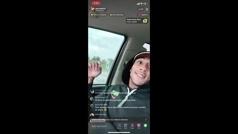 PERCY KEITH ON TIKTOK LIVE BEFORE NPC COMPETITION (BRAND NEW)
