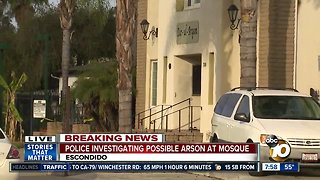 Police investigating possible arson at mosque