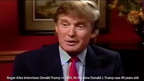 Donald J. Trump | 1995 Interview With Roger Ailes (Trump Was 49 Years Old At the Time) | "The People That Don't Like Me Are the Rich People. I Sort of Love It. Media, Are Some of the Truly Most Dishonest People." - Donald J. Trump
