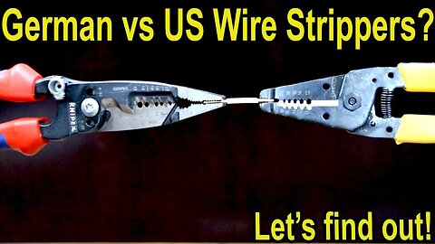 German vs US Wire Strippers? Knipex, Klein, Irwin, Kobalt, Craftsman, Ideal, Neiko, Horusdy, Dowell