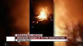 Fire burns Spring Valley home, 4 displaced