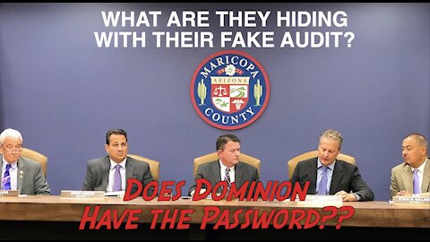 Who Has the Password for the AZ. Voting Machines? Dominion?