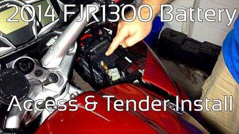 2014 Yamaha FJR1300ES Battery Access And Tender Pigtail Installation