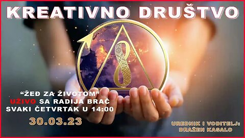 Kreativno društvo - Žeđ za životom na Radiju Brač 30.03.23.