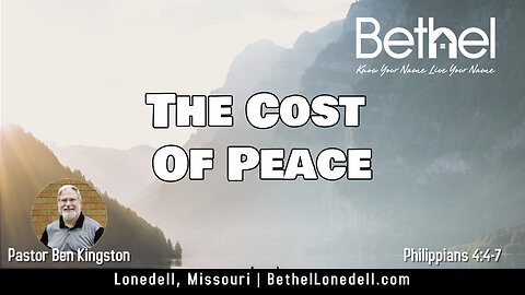 The Cost of Peace - November 26, 2023