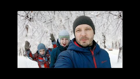 My usual Sunday in Siberia: Lunch at mom's, ice slide, swimming pool. Real life in Russia